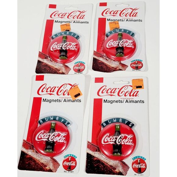 4 Always Coca-Cola Coke Vintage 1995 Refrigerator Magnet New Old Stock - Picture 6 of 9